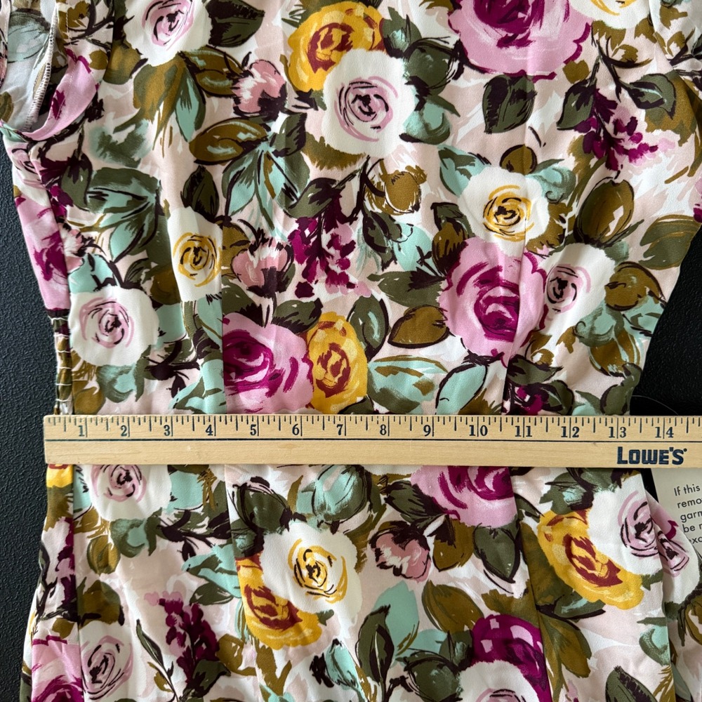NWT Böhme Bethany Midi Dress Women M Pink Floral Wedding Homecoming Smocked Back - Picture 10 of 11